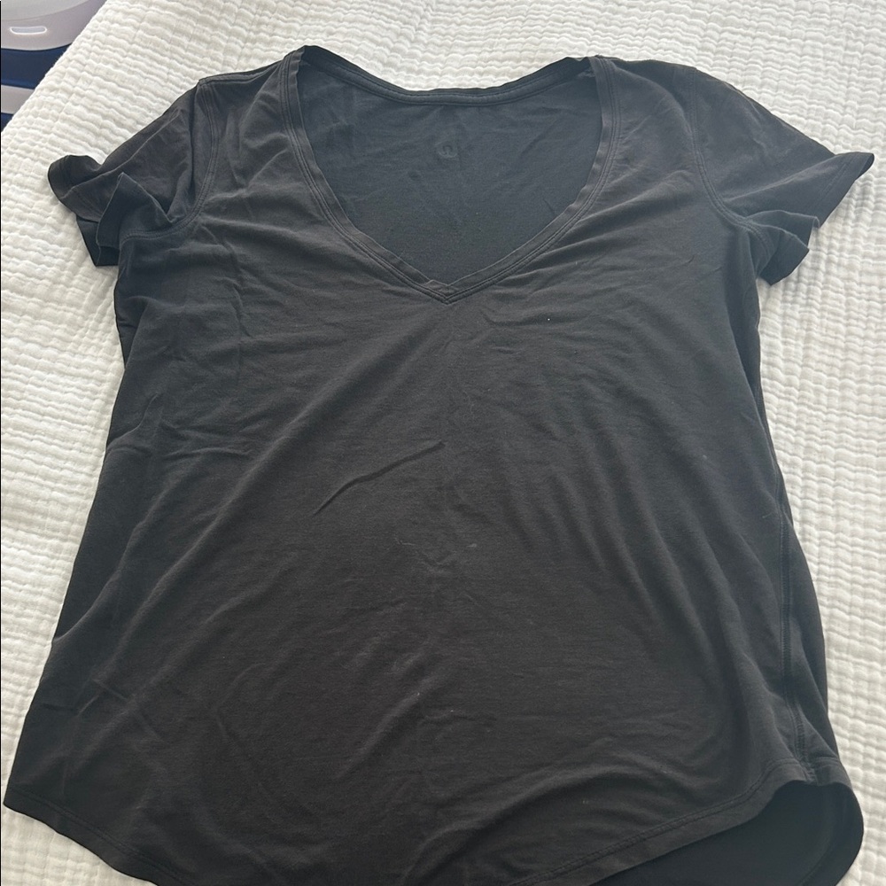 Lululemon Classic Black V-Neck Women's Top